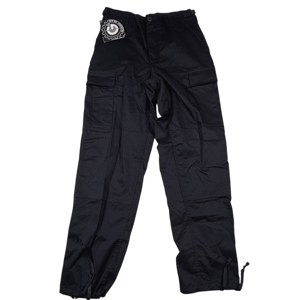 Genuine Gear BDU Trouser Black Cargo Tactical Pants‎ Mens Small Regular